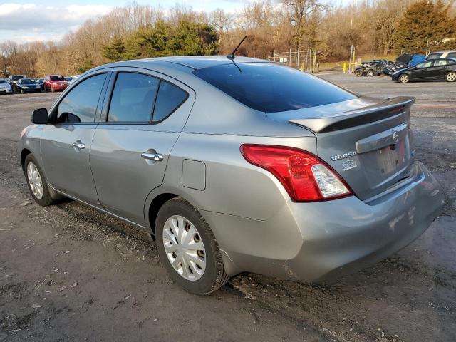 3N1CN7AP4EL814779 - 2014 NISSAN VERSA S GRAY photo 2