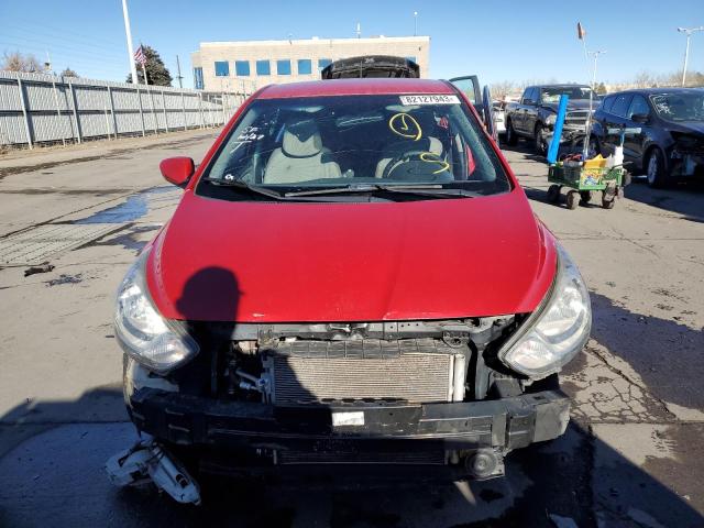 KMHCU5AE2CU050772 - 2012 HYUNDAI ACCENT GLS RED photo 5