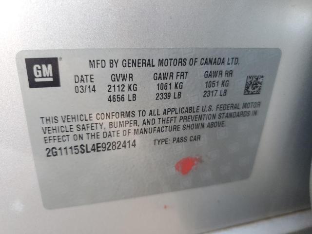 2G1115SL4E9282414 - 2014 CHEVROLET IMPALA LT Күміс фото 12