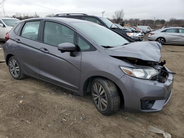 3HGGK5H84FM704807 - 2015 HONDA FIT EX GRAY photo 4