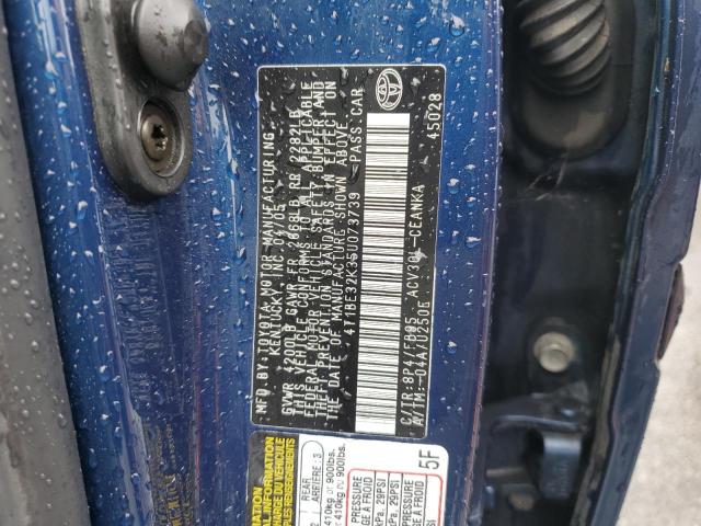 4T1BE32K35U073739 - 2005 TOYOTA CAMRY LE BLUE photo 12