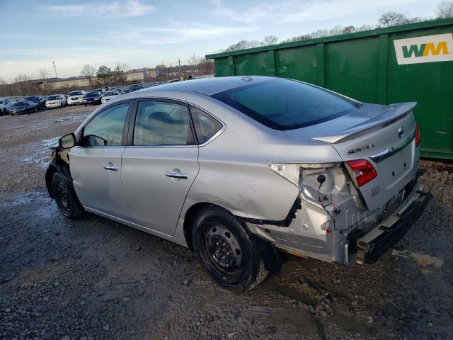 3N1AB7AP8GL654747 - 2016 NISSAN SENTRA S SILVER photo 2