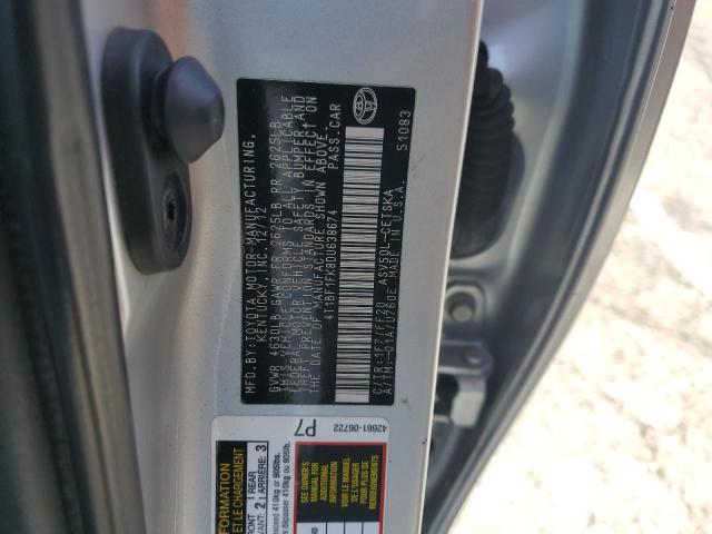 4T1BF1FK8DU638674 - 2013 TOYOTA CAMRY L SILVER photo 13