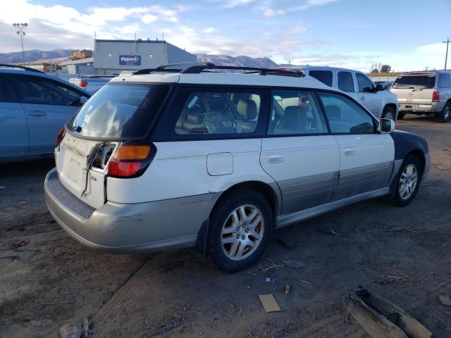 4S3BH686627601985 - 2002 SUBARU LEGACY OUTBACK LIMITED WHITE photo 3