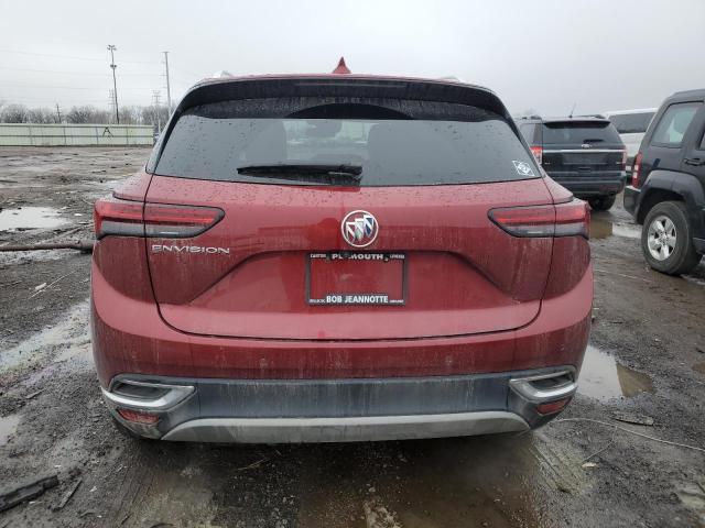 LRBFZNR49MD112943 - 2021 BUICK ENVISION ESSENCE BURGUNDY photo 6