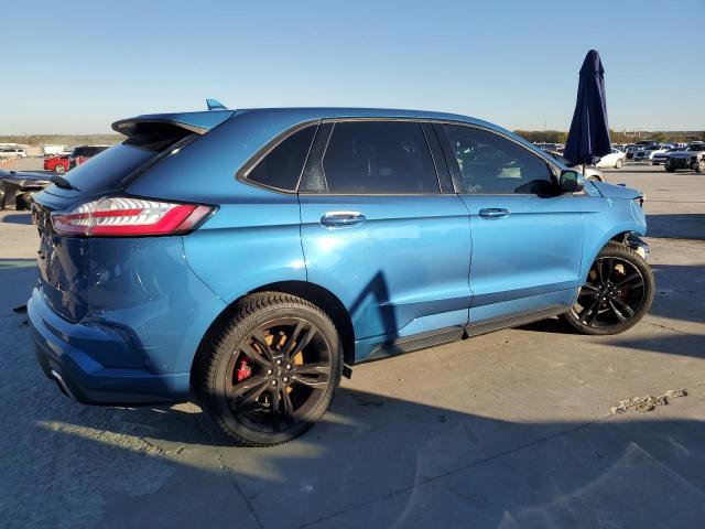 2FMPK4AP9KBB87506 - 2019 FORD EDGE ST BLUE photo 3