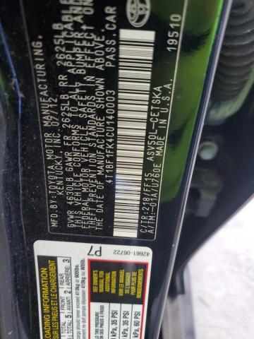 4T1BF1FK4CU140003 - 2012 TOYOTA CAMRY BASE Qara foto 13