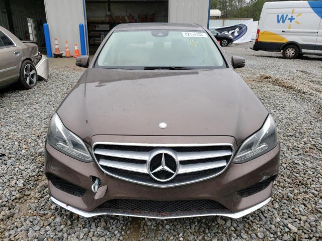 WDDHF5KB4EA893567 - 2014 MERCEDES-BENZ E 350 BROWN photo 5