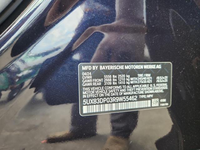 5UX83DP03R9W55462 - 2024 BMW X3 M40I BLACK photo 13