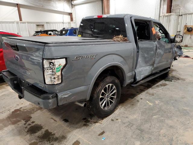 1FTEW1E45KFC42594 - 2019 FORD F150 SUPERCREW GRAY photo 3