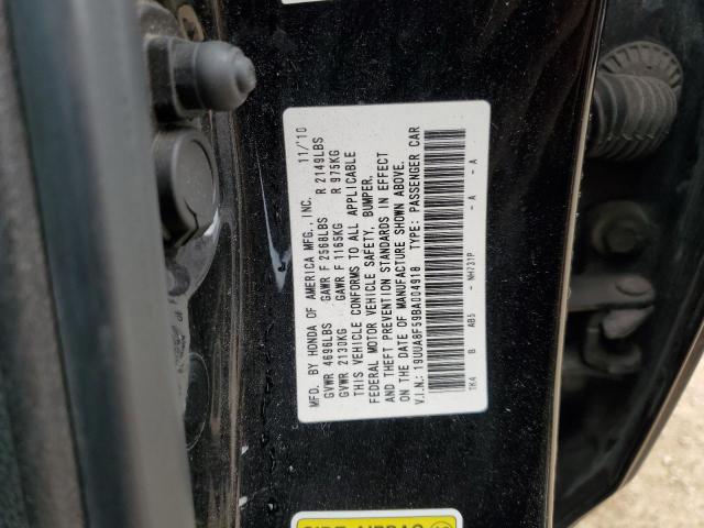 19UUA8F59BA004918 - 2011 ACURA TL BLACK photo 12