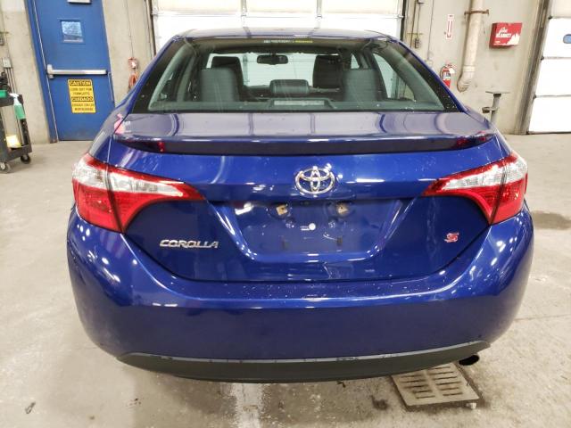 2T1BURHE0EC201606 - 2014 TOYOTA COROLLA L BLUE photo 6