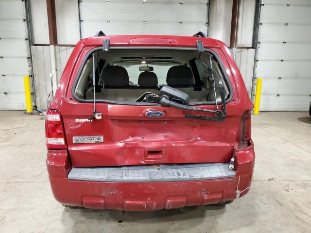 1FMCU9D75AKB34985 - 2010 FORD ESCAPE XLT RED photo 6