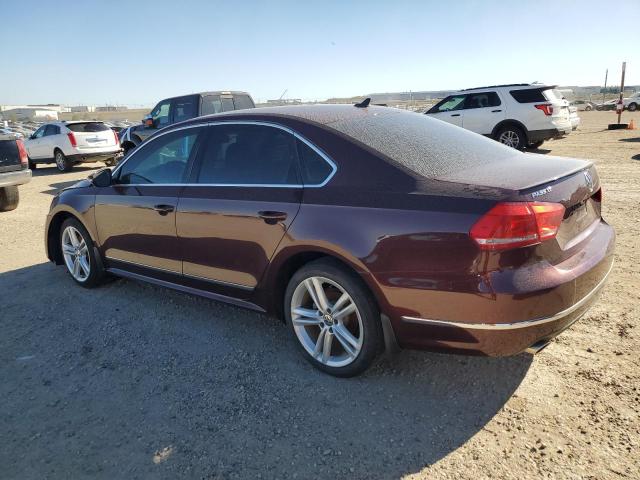 1VWCM7A31CC099575 - 2012 VOLKSWAGEN PASSAT SEL BURGUNDY photo 2