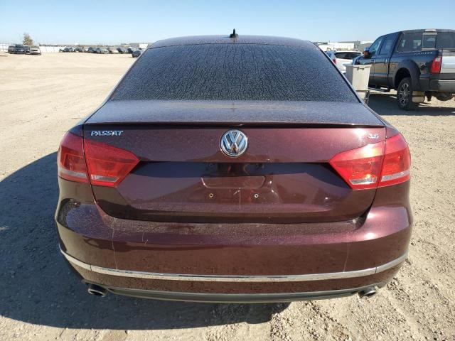 1VWCM7A31CC099575 - 2012 VOLKSWAGEN PASSAT SEL BURGUNDY photo 6