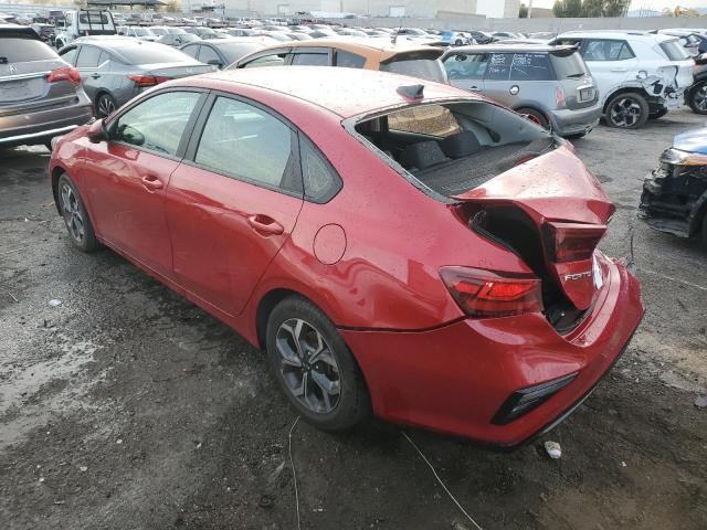 3KPF24AD9LE237935 - 2020 KIA FORTE FE RED photo 2