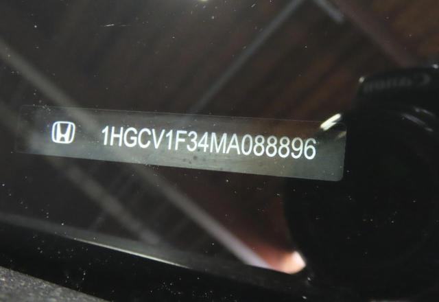 1HGCV1F34MA088896 - 2021 HONDA ACCORD SPORT WHITE photo 10