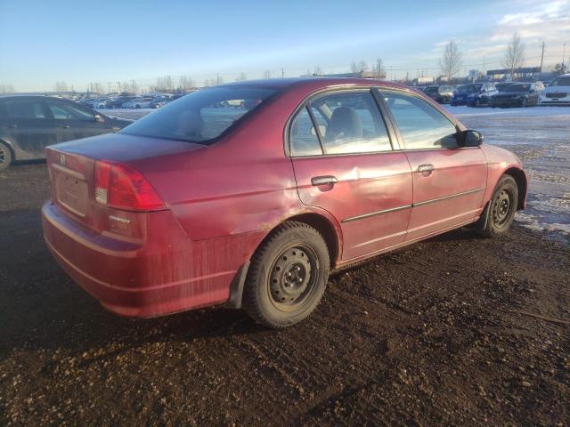 2HGES163X5H011857 - 2005 HONDA CIVIC DX VP أحمر صورة 3