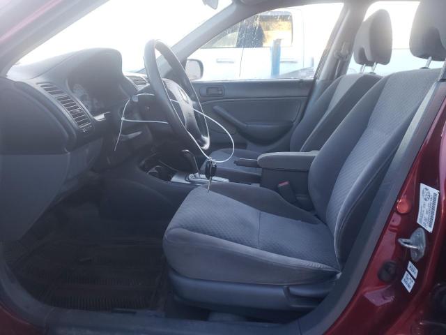 2HGES163X5H011857 - 2005 HONDA CIVIC DX VP أحمر صورة 7