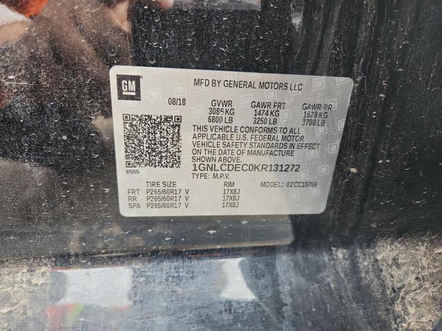 1GNLCDEC0KR131272 - 2019 CHEVROLET TAHOE POLICE BLACK photo 14