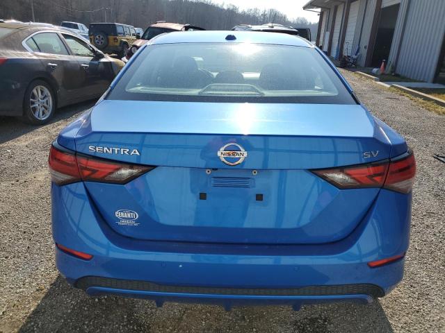 3N1AB8CV1MY248096 - 2021 NISSAN SENTRA SV BLUE photo 6