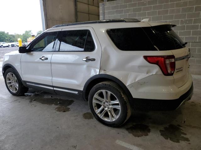 1FM5K8F84HGB70338 - 2017 FORD EXPLORER LIMITED WHITE photo 2