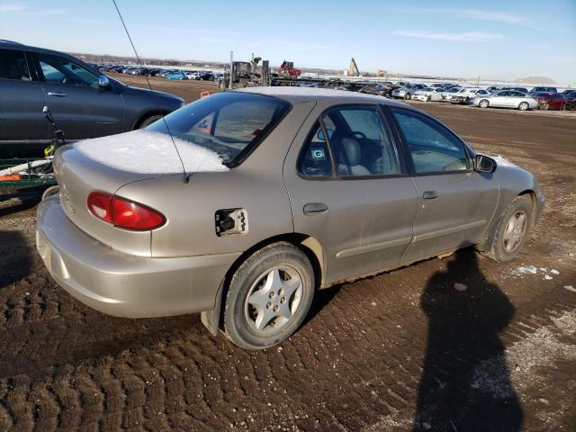 1G1JC524X27190692 - 2002 CHEVROLET CAVALIER BASE TAN photo 3