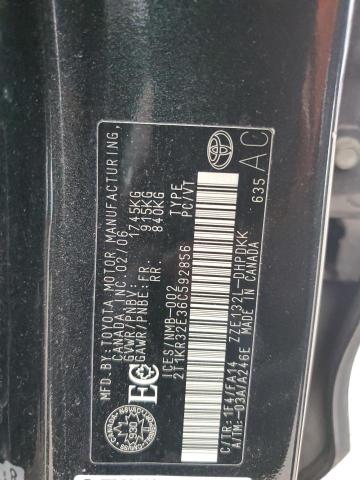 2T1KR32E36C592856 - 2006 TOYOTA COROLLA MA XR BLACK photo 12