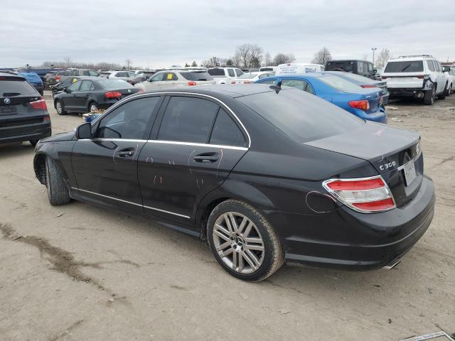 WDDGF81X58F149851 - 2008 MERCEDES-BENZ C 300 4MATIC BLACK photo 2