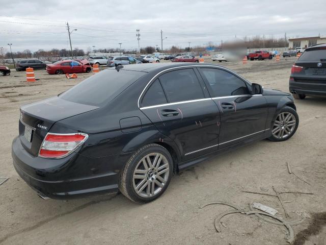 WDDGF81X58F149851 - 2008 MERCEDES-BENZ C 300 4MATIC BLACK photo 3