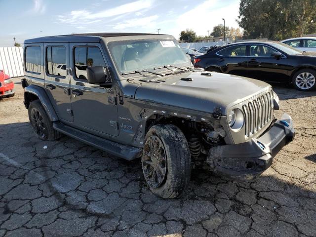 1C4JJXP65NW276487 - 2022 JEEP WRANGLER U SAHARA 4XE GRAY photo 4