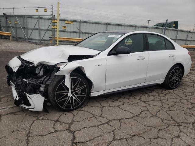 W1KAF8HB3PR098878 - 2023 MERCEDES-BENZ C 43 AMG WHITE photo 1