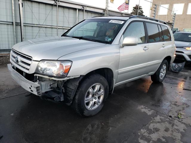 JTEEP21A640028763 - 2004 TOYOTA HIGHLANDER SILVER photo 1