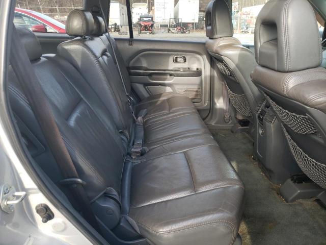 2HKYF18635H503385 - 2005 HONDA PILOT EXL SILVER photo 10