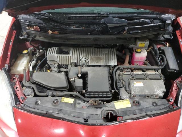 JTDKN3DU2A1078509 - 2010 TOYOTA PRIUS RED photo 11