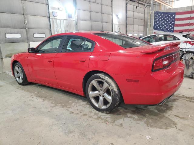 2C3CDXHG0DH734784 - 2013 DODGE CHARGER SXT RED photo 2