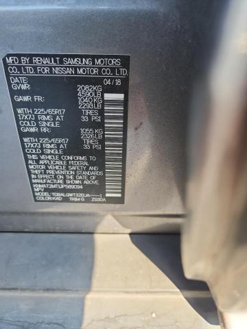 KNMAT2MT1JP589094 - 2018 NISSAN ROGUE S ვერცხლისფერი ფოტო 13