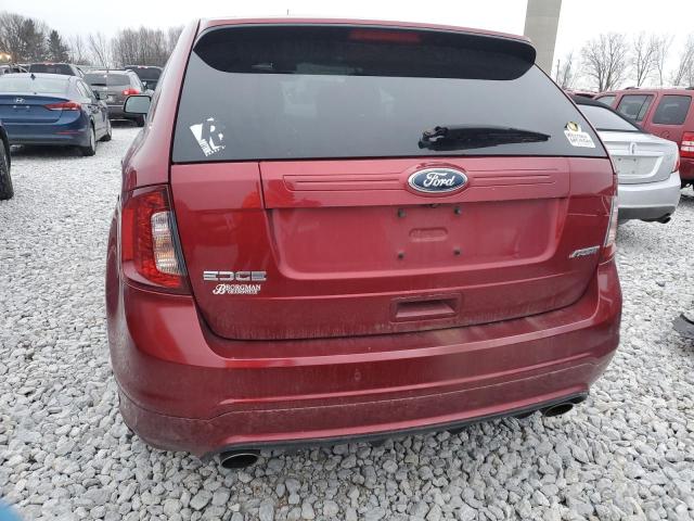 2FMDK3AK5DBB86244 - 2013 FORD EDGE SPORT RED photo 6