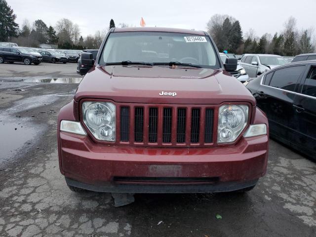 1J8GN28K08W285642 - 2008 JEEP LIBERTY SPORT BURGUNDY photo 5