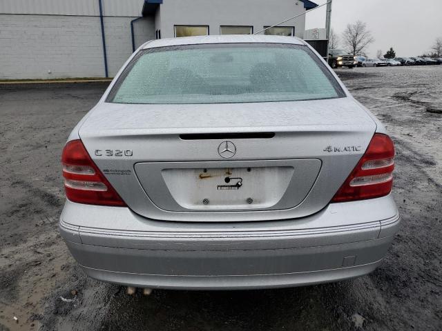 WDBRF84J23F400892 - 2003 MERCEDES-BENZ C 320 4MATIC SILVER photo 6