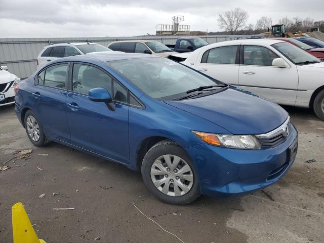 19XFB2F59CE019614 - 2012 HONDA CIVIC LX BLUE photo 4