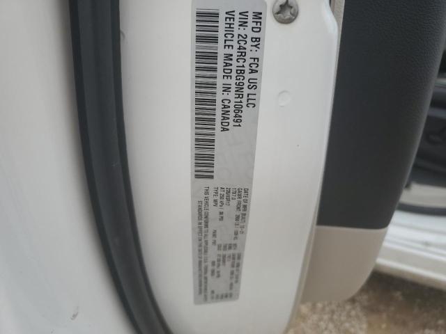 2C4RC1BG9NR106491 - 2022 CHRYSLER PACIFICA TOURING L WHITE photo 13