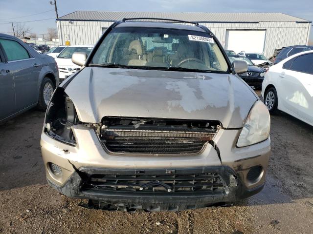 JHLRD78996C050218 - 2006 HONDA CR-V SE TAN photo 5