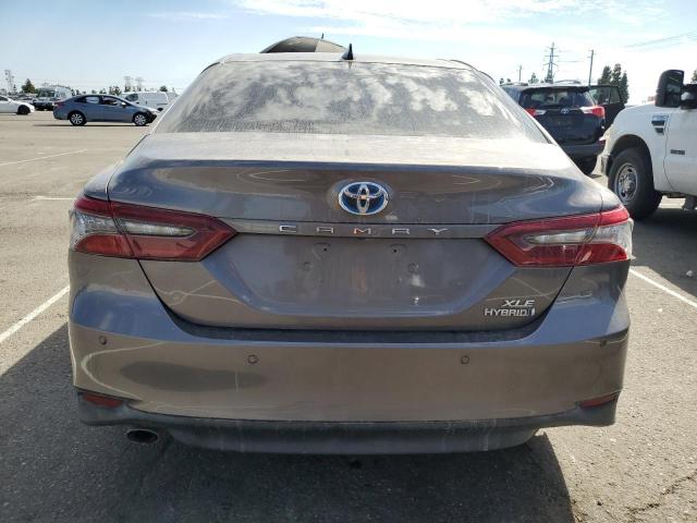 4T1F31AK2MU557574 - 2021 TOYOTA CAMRY XLE ნაცრისფერი ფოტო 6