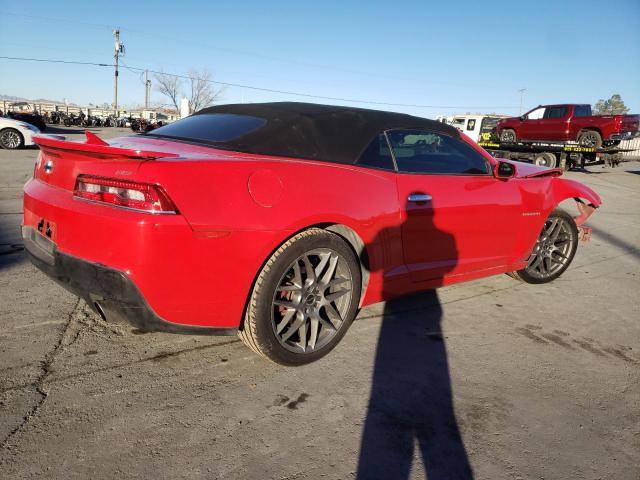 2G1FD3D39F9269898 - 2015 CHEVROLET CAMARO LT RED photo 3