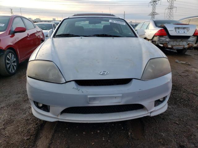 KMHHM65DX6U202492 - 2006 HYUNDAI TIBURON GS WHITE photo 5