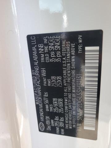 5NMP2DGL5SH111131 - 2025 HYUNDAI SANTA FE SEL WHITE photo 14