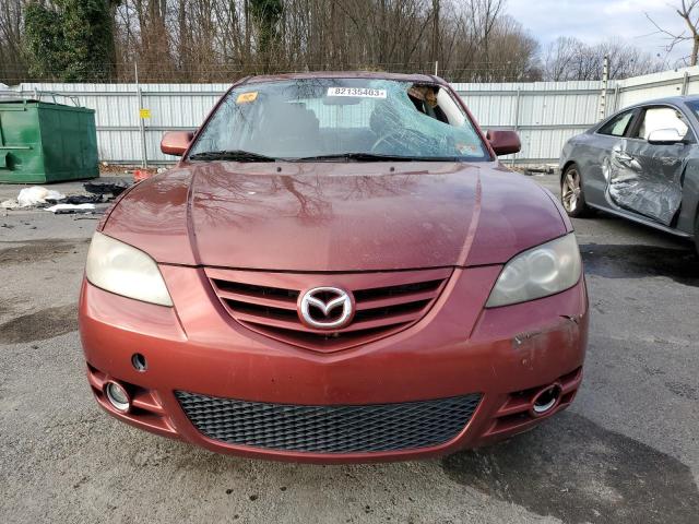 JM1BK323061461360 - 2006 MAZDA 3 S BURGUNDY photo 5