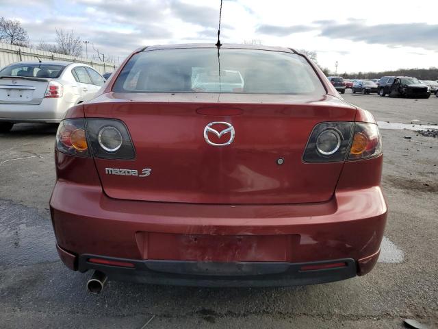 JM1BK323061461360 - 2006 MAZDA 3 S BURGUNDY photo 6