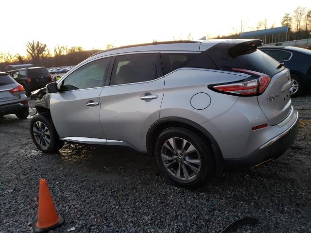 5N1AZ2MHXFN235356 - 2015 NISSAN MURANO S SILVER photo 2